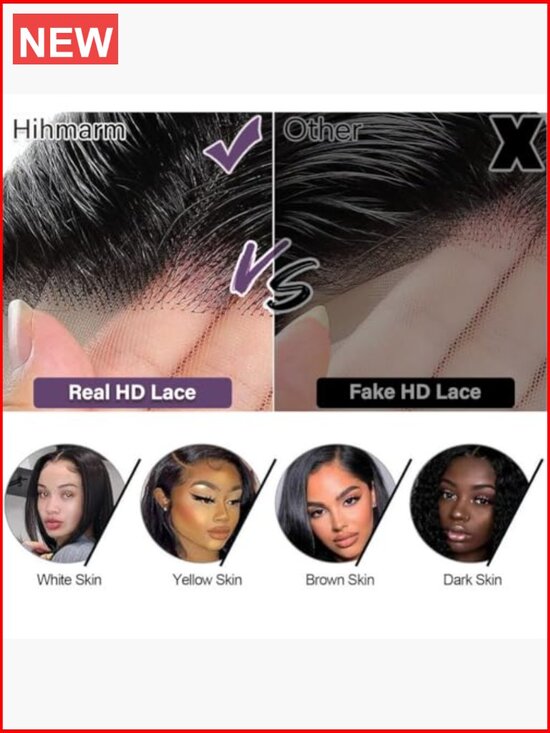 100% Human Hair 13x6 HD Lace Front Wig Deep Wave Bob Short Curly Wet and Wavy main image 5